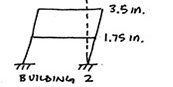 Building 2 Displacements for earthquake pounding example